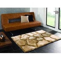 beige pebbles shaggy rug kiev 160x230