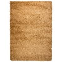 Beige Non Shed Shaggy Rug - Vancouver 80x150