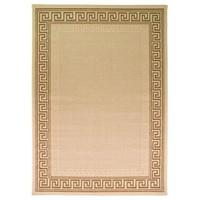 beige greek bordered flatweave rug florence 120x170