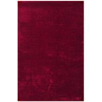 bellagio red viscose plain rug