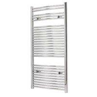 bentans hydra white curved towel ladder radiator w 600mm x h 1172mm