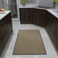 Beige Washable Barrier Mat Granada 60x90cm