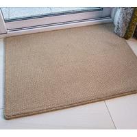 beige soft hardwearing wool interior entrance mat