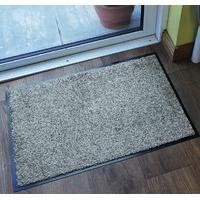 beige washable heavy duty barrier door mat nova 60x90