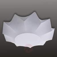Beautifully formed textile ceiling light Art 35 cm