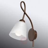 Beautiful wall lamp HAMBURGER 1-bulb, white