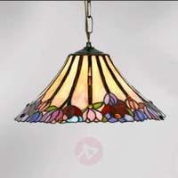 Beautiful Tiffany-style hanging light Tori, 1-bulb