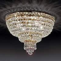BEETHOVEN crystal ceiling light, 24-carat gold
