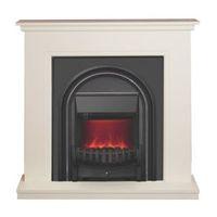 be modern colville soft white anthracite led inset electric fire suite