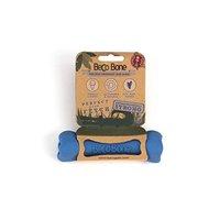 beco things natural friendly pet bone toy 12cm blue