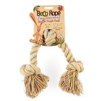 beco things jungle rope natural hemp and cotton play toy with 3 knots  ...