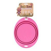 Beco Pets Travel Bowl, Large, Pink