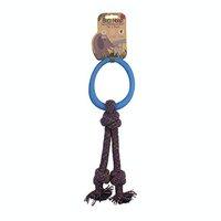beco pets beco hoop on rope small blue