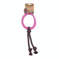 beco pets beco hoop on rope large pink