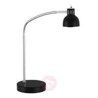 bent led table lamp duett black
