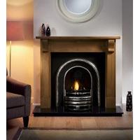 Bedford 54 inch Wooden Fireplace Package With Lytton Cast Iron Fire Insert