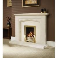 bellina limestone fireplace package with electric fire