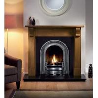 Bedford 54 inch Wooden Fireplace Package With Coronet Cast Iron Fire Insert
