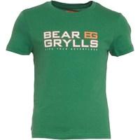 bear grylls boys graphic t shirt leaf green