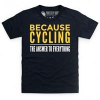 because cycling kids t shirt