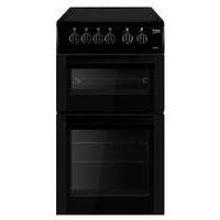 beko double cooker ceramic hob black