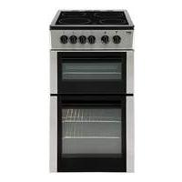 Beko Double Cooker & Ceramic Hob Silver