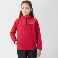 Berghaus Girls\' Tyndrum Half Zip Fleece - Pink, Pink