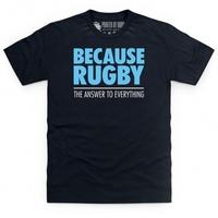 because rugby t shirt