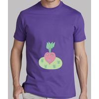 beet heart man t-shirt