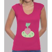 beet heart woman t-shirt