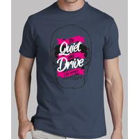 be quiet and drive tshirt gray man