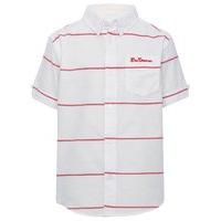 ben sherman boys 100 cotton short sleeve red stripe pattern chest pock ...