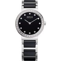 BERING Ladies Steel & Black Ceramic Bracelet Watch