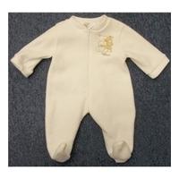 Bebe Bonito 3-6 Months Cream Fleecy Rompersuit