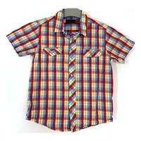 Ben Sherman 3-4 Years Yellow Red And Blue Check Shirt