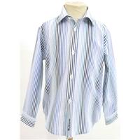 Ben Sherman Age 5-6 Boys blue and White Striped Shirt