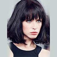 Beautiful Short Bob Straight Capless Wigs Human Hair