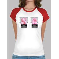 bear prisoner girl t shirt red baseball