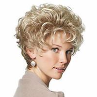 Beautiful Blonde Fashion Style Short Curly Hair Wig