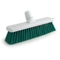 Bentley Bristle Broom Head 12 inch White/Green 20137G