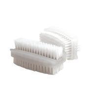 Bentley KG/CL190/2 Double Sided Plastic Nail Brush (White) Pack of 2