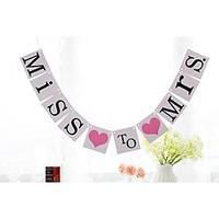 Beautiful Miss To MRS Banner For Bridal Hen Wedding Engagement Party Decoration