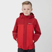Berghaus Boy\'s Carrock Waterproof Jacket, Red