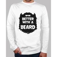 better with a beard - long guy