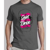 be quiet and drive tshirt brown man