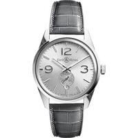 Bell & Ross Vintage Officer men\'s grey strap watch