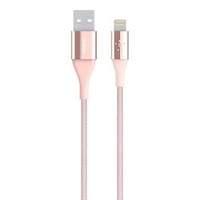 Belkin Premium Lightning Cable With Kevlar Material 2.4amp 4 Foot Rose Gold