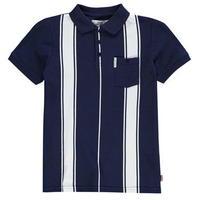 ben sherman vertical stripe polo shirt junior boys