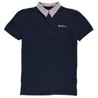 Ben Sherman Woven Collar Polo Shirt Junior Boys