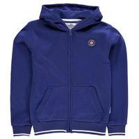 ben sherman loop back zip hoody junior boys